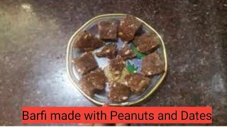 How to make barfi at home in Tamil | Barfi made with Dates & Peanuts | Tamil | Beautify and Foodify