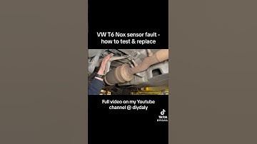 VW Transporter T6 NOx sensor fault - how to test and replace sensor 1. Full video on the channel.
