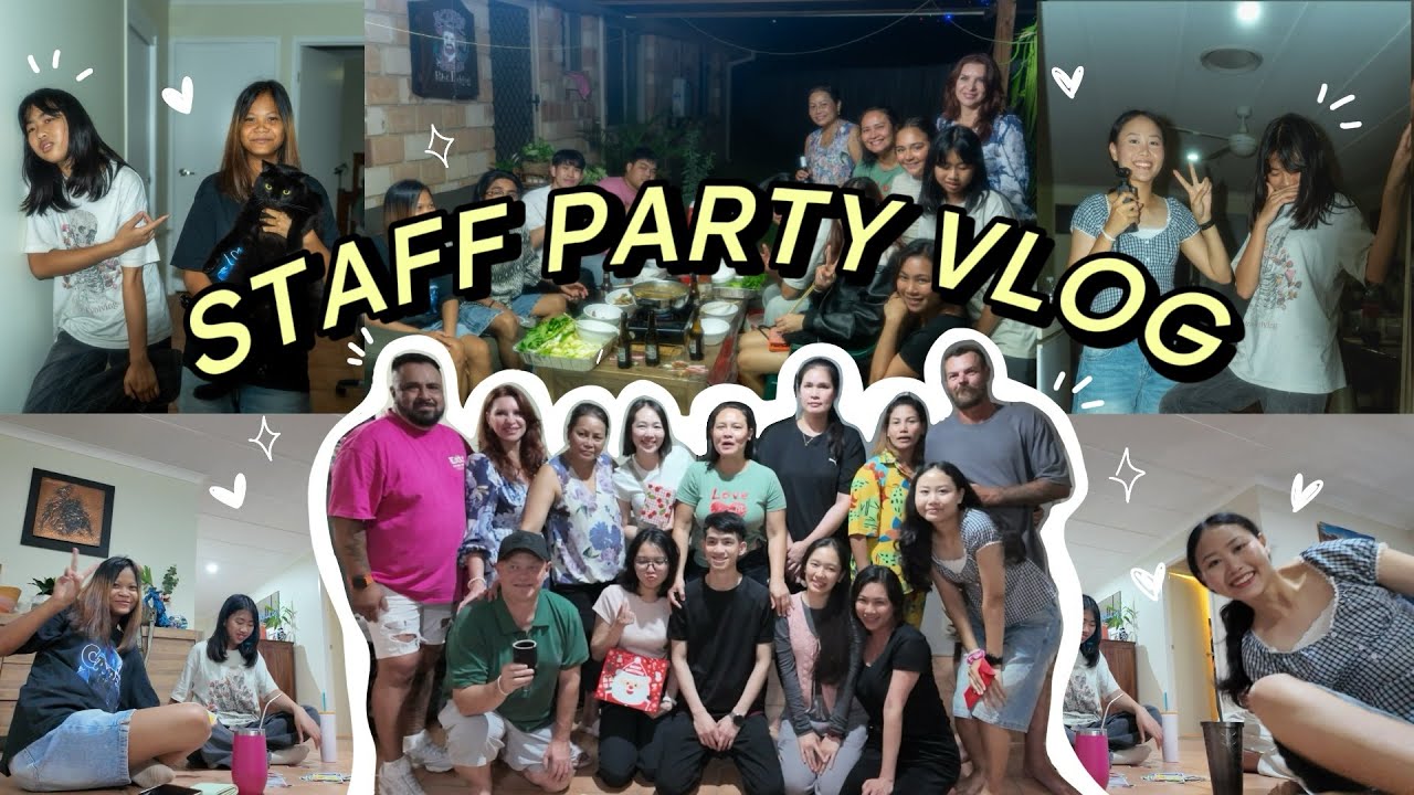 🎉 Staff Party Vlog: Karaoke Chaos & Secret Santa! 🎁 | ปาร์ตี้บ้านไอน้ำ