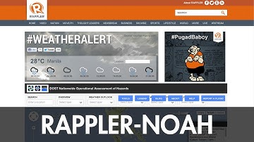 Rappler signs MOA with Weather Philippines, Project Noah