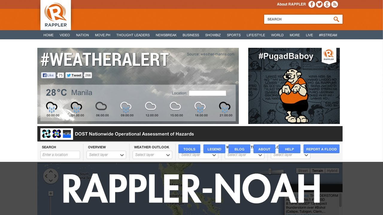 Rappler signs MOA with Weather Philippines, Project Noah