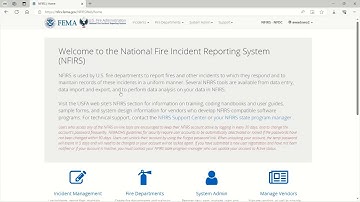 eNFIRS: NFIRS Data Warehouse quick start video