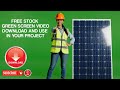 Solar Energy Advertisement Green Screen | Solar VFX Footage