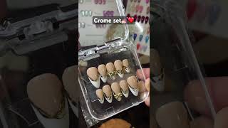 Crome nail set🫶🏻✨
