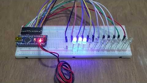 HOW TO MAKE LED CHASER WITH ARDUINO NANO & PROGRAMMING | EASY | BY DIP