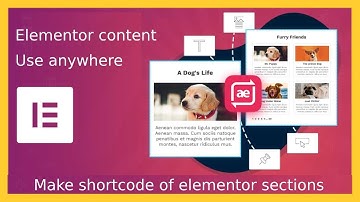 How to make the shortcode of elementor section with anywhere elementor section