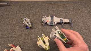 RZ-2 A-Wing & A/SF01 B-Wing (1/72 Scale Micro Galaxy Rebel Starfighters Pt.2)