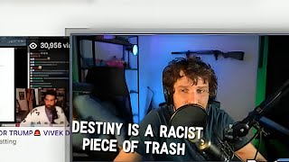 Pathetic Streamer Destiny Goes Full R*cist On Hasan Piker