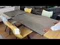 Table de salle a manger cramique grise extensible barbara  souffle dintrieur