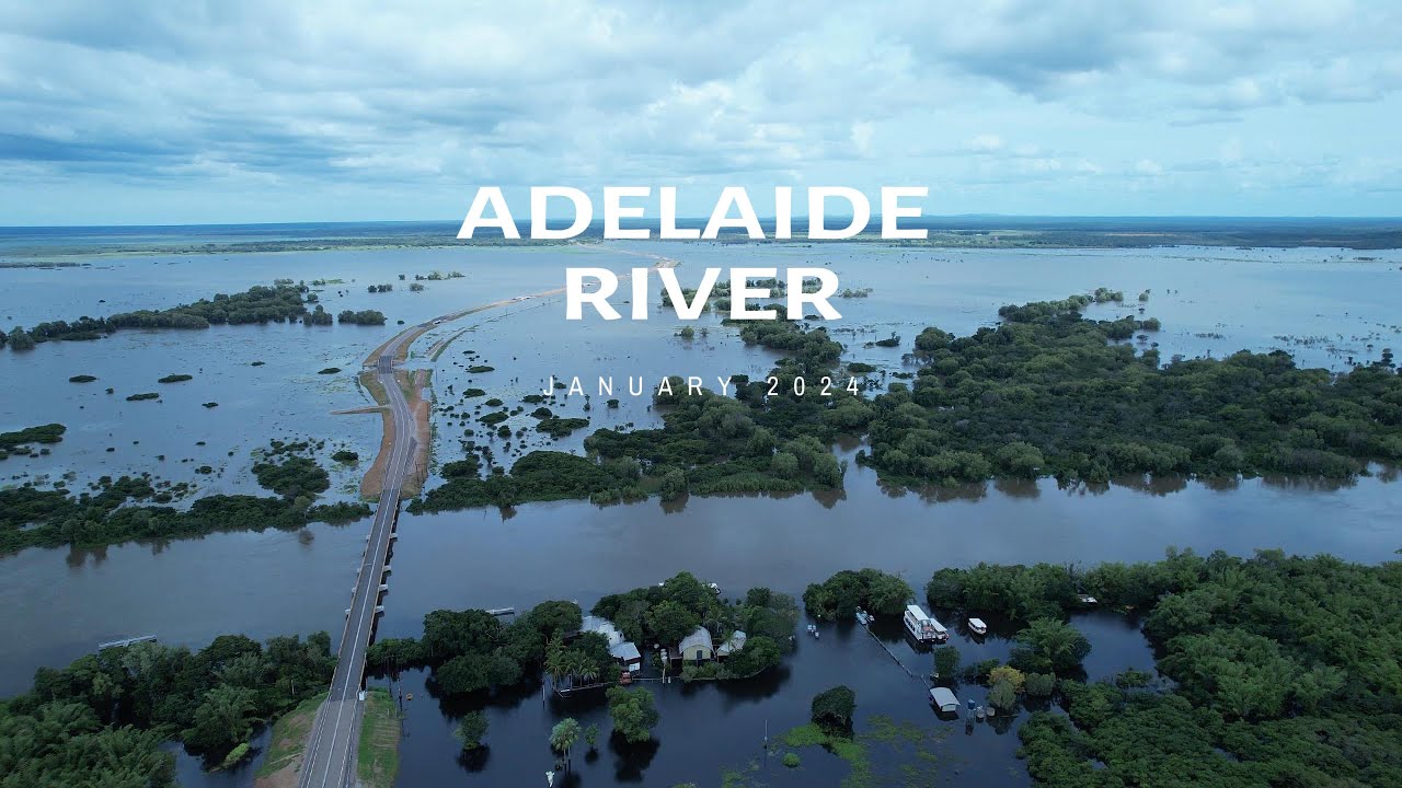 Adelaide River, NT after the January 2024 rains impacting the greater Darwin area. YouTube