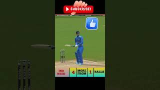 2 Balls 4 Runs 😱 | Can Hardik Pandya Finish It? 🔥 Last Over Thriller 🏏 #shorts #cricket #shortsfeed