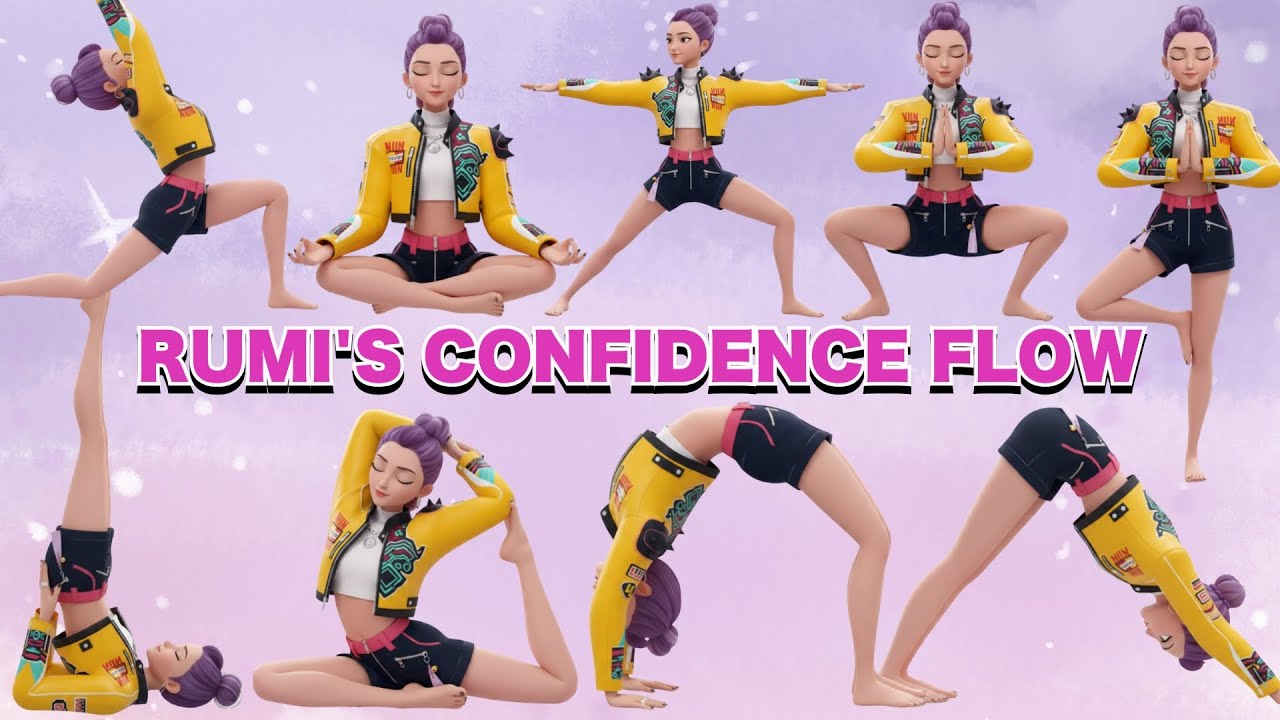 Rumi’s Confidence Flow | Yoga for Confidence & Stability | Soft Flow Yoga | KPop Demon Hunters