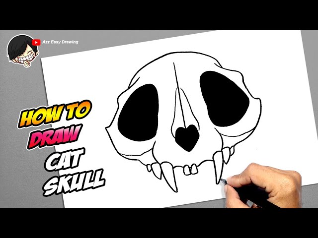 Cat Skull Stock Vector Illustration and Royalty Free Cat Skull Clipart