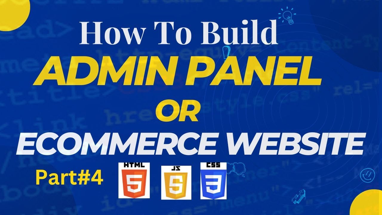 Admin Panel or Ecommerce Website || Layout || Html || Css || Javascript ...
