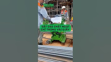 Sắt D32 chặt ngọt chỉ trong vài giây #mayxaydungtudongsieuviet #machine #maycatsat3pha #shorts