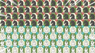 50 STOCKFISH BISHOPS VS 50 KNIGHTS, WHO WINS?! | Chess Memes #36