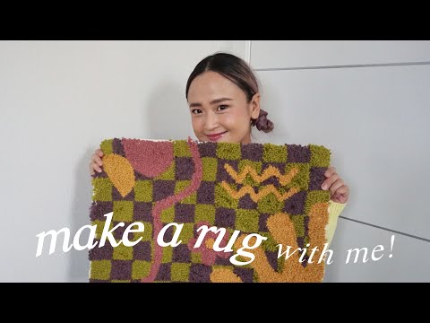 【DIY】ラグの作り方 | make a rug with me! #diy #手作り #インテリア #海外生活