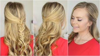 Half Up Fishtail Braid