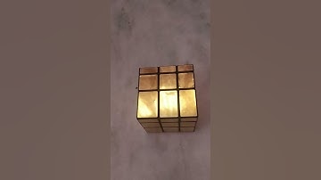 unboxing a golden mirror cube || Rubik