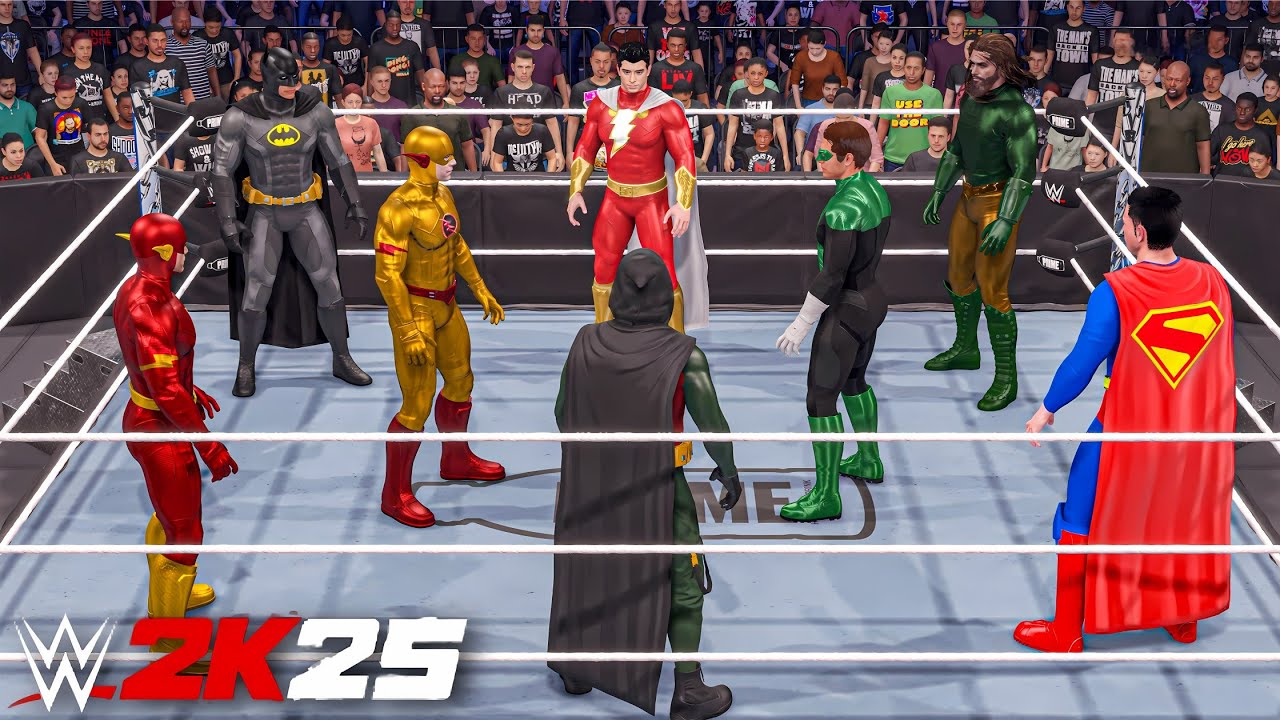 All DC Superheroes in Battle Royale Match - WWE 2K25