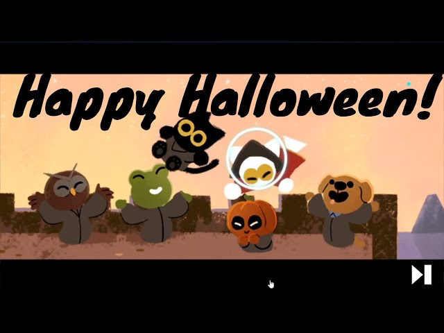 O Halloween de 2020 tem um herói: Momo, o gato mágico do Doodle da