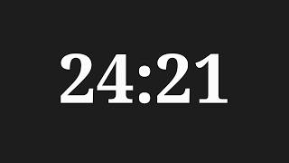 24 Minutes 21 Seconds Countdown Timer