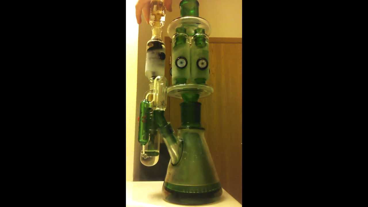 Sextuple Glycerine Coil Bong Rip