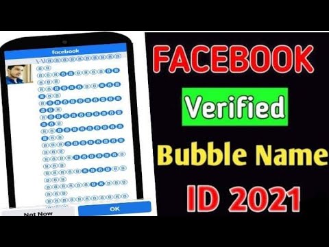 Download How to Create bubble Name Facebook Account in 2021 || Bubble Name id kaise banye 2022 working trick.
