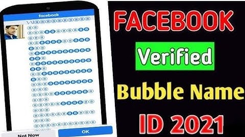 How to Create bubble Name Facebook Account in 2021 || Bubble Name id kaise banye 2022 working trick.