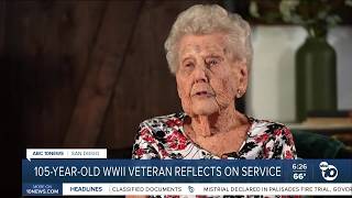 WWII veteran, 105, reflects on service