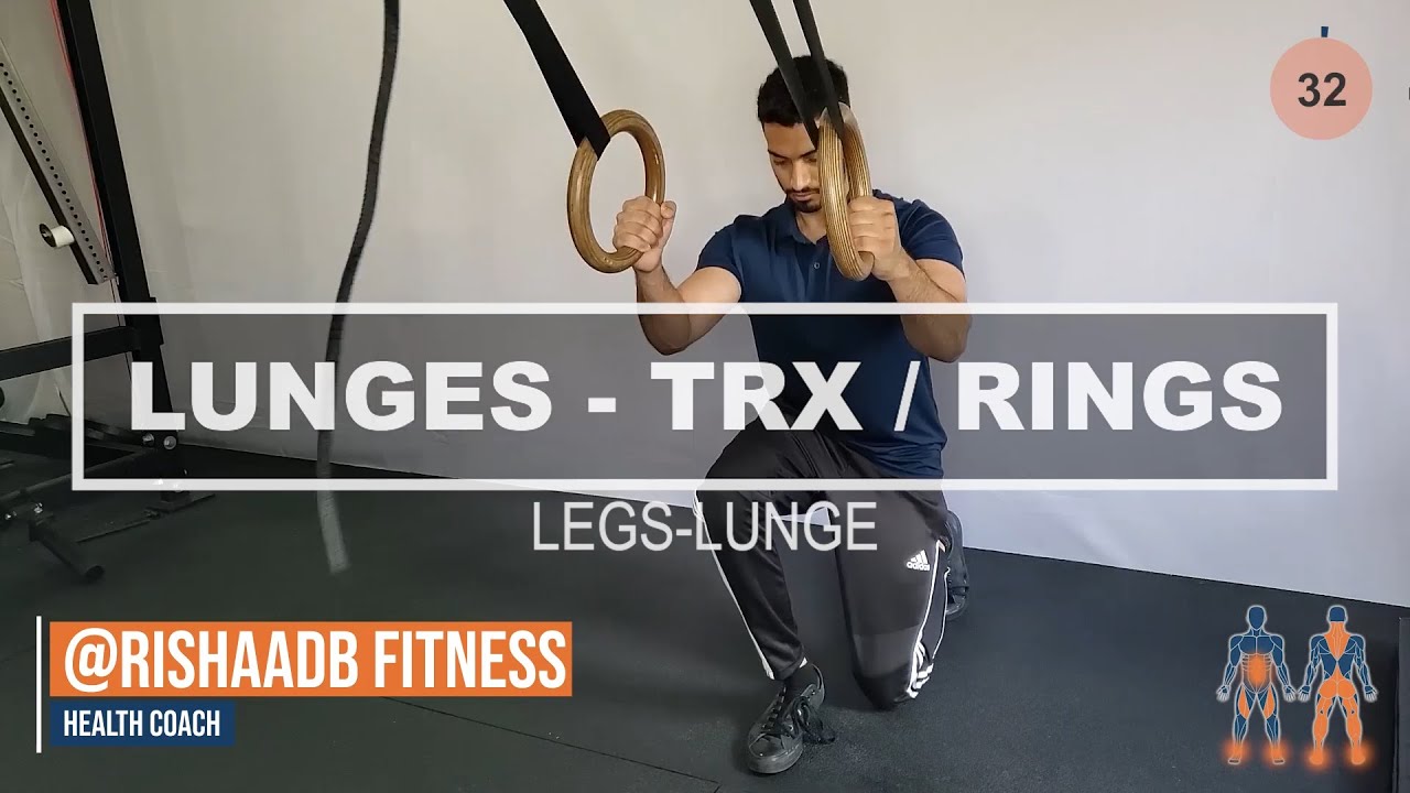 LUNGES - TRX / RINGS - YouTube