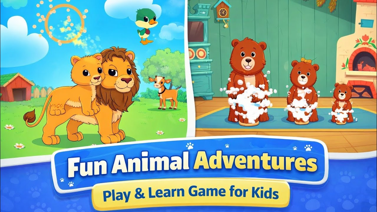 Fun and Learn games for kids | Cartoon video for kids | Learn and play 😁 fun kids game
