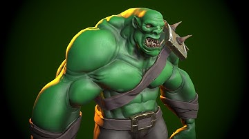 Game-Ready Low-poly Stylized Orc 3D Model