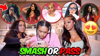 FEMALE INFLUENCERS SMASH OR PASS WITH THE TRIO ** IM CRUSHING ** 😍🥰