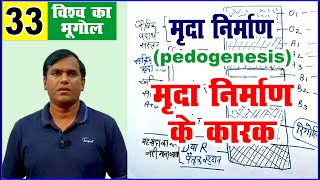 soil formation (pedogenesis) Factors affecting soil formation || world geography for upsc & pcs