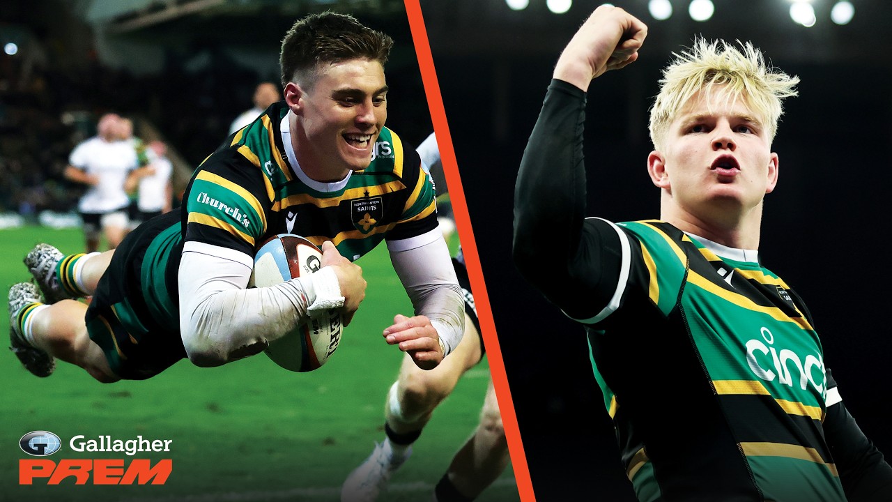 Tommy Freeman, Henry Pollock, Fin Smith & More: Best Northampton Saints Tries | Gallagher PREM Rugby