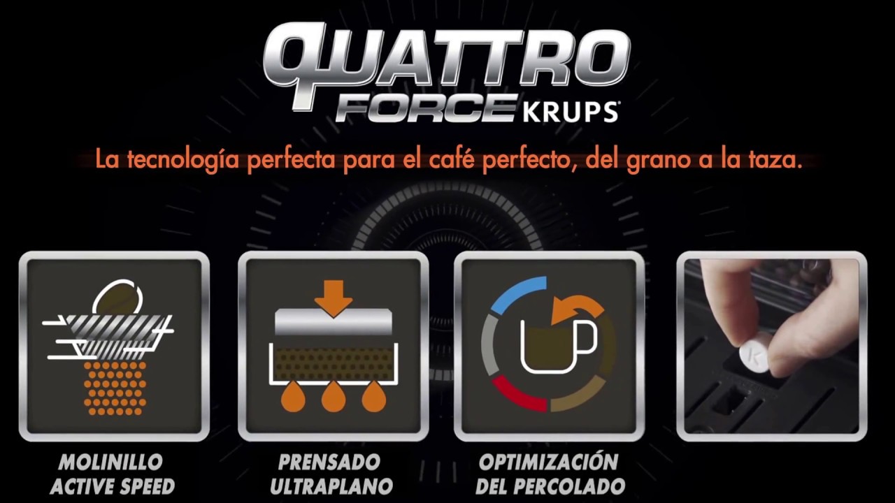 Cafetera KRUPS EA8110 Quatro Force