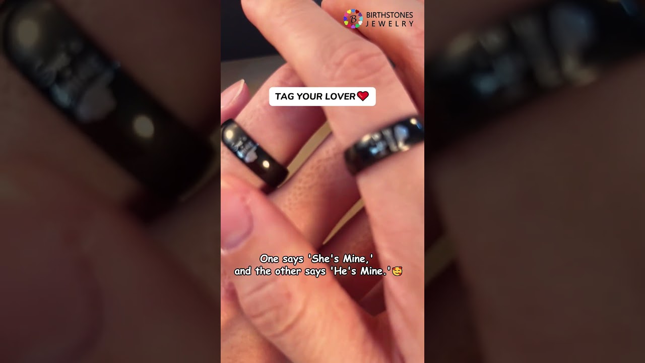 His & Hers Promise Rings Set 