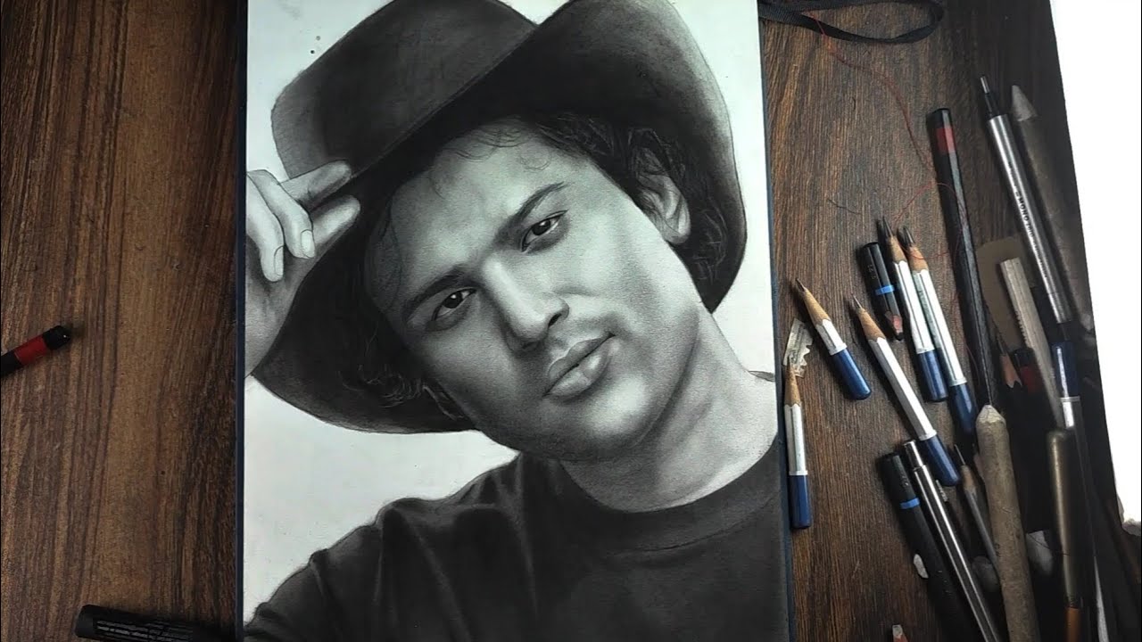 Zubeen Garg Pencil Drawing