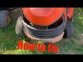 Riding mower alignment fix