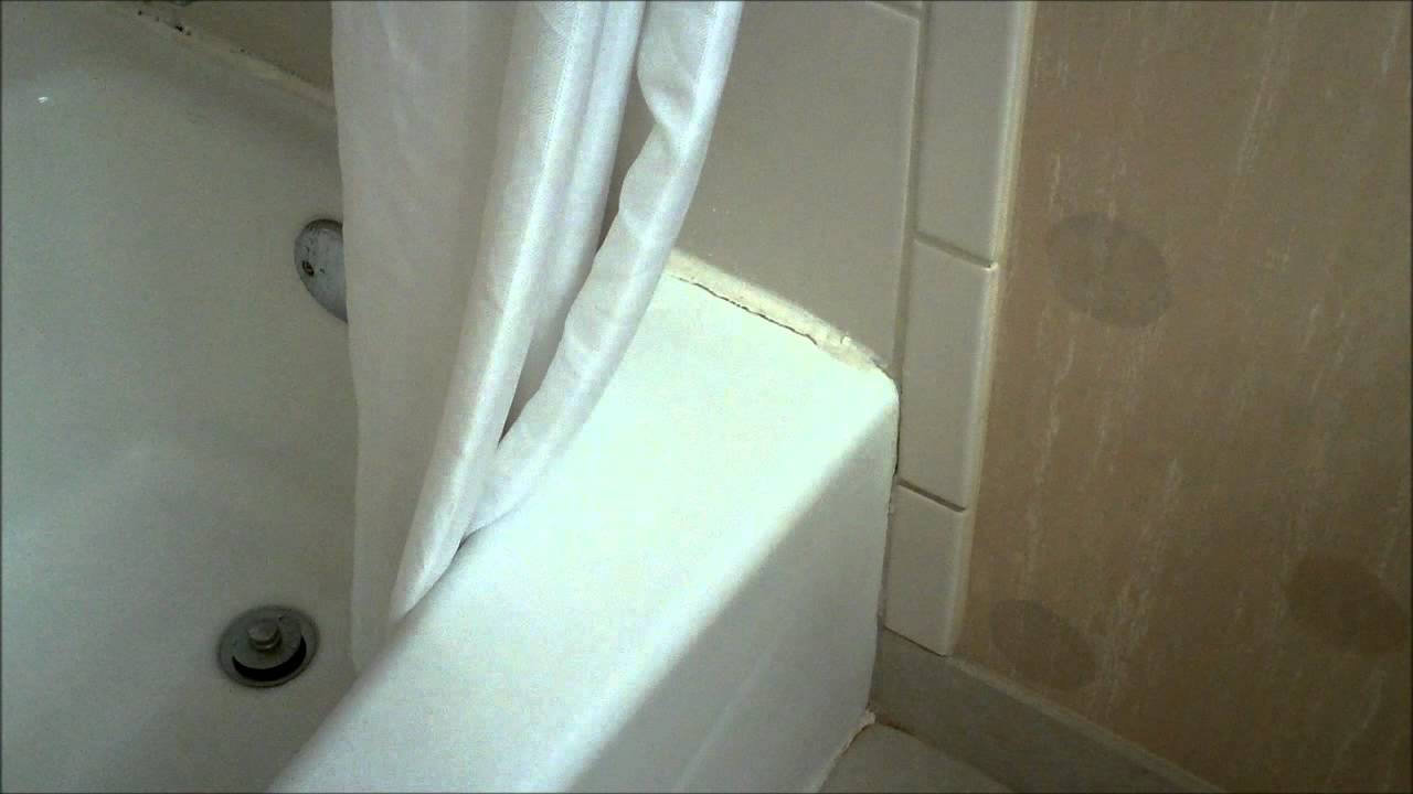 Gross Bathroom Mold at DoubleTree Tampa, FL