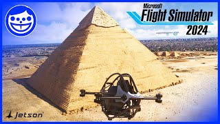 MSFS 2024 - EGYPT - GIZA PYRAMIDS - Jetson One - DRONE - Free Flight - SIMplayLIFE - 03