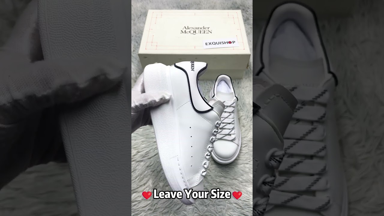 2024 Christmas Gift Real VS Fake Alexander McQueen Oversized Sneakers unboxing checking