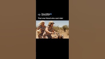 Send this to a friend that cant ride! 🤣 #veo3 #ai #Google #Gemini #flow #comedy