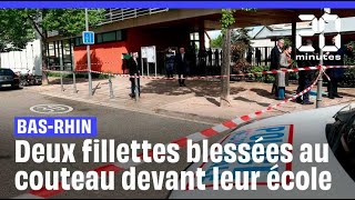 Bas-Rhin : Deux fillettes blessées au couteau devant leur école