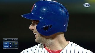 TEX@NYM: Wright lines a double in return to lineup