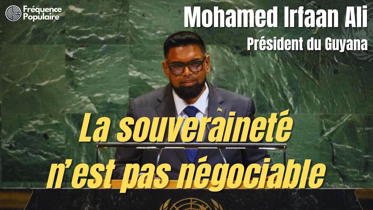 Mohamed Irfaan à l’ONU: « Souveraineté du Guyana, justice pour la Palestine et urgence climatique »