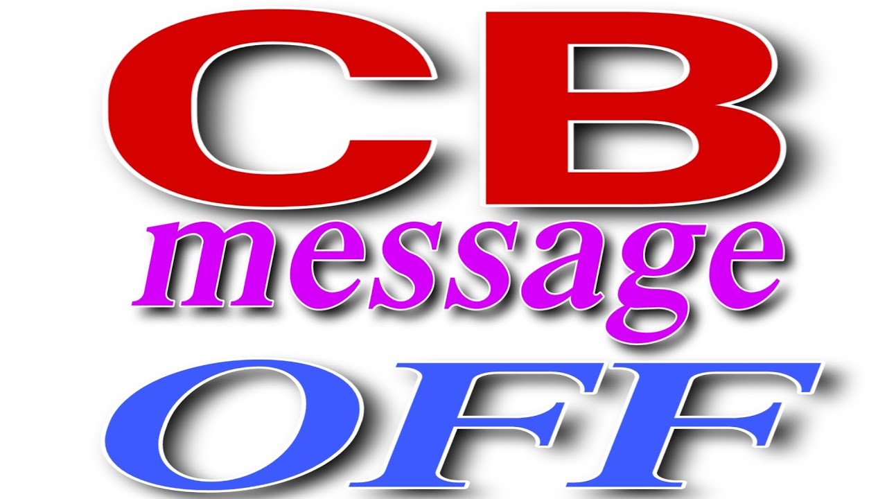 CB Message Off By Samsung YouTube
