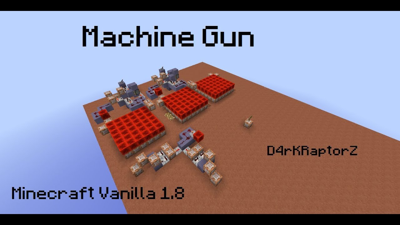 [Tuto] Machine gun Minecraft vanilla 1.8 Command block -D4rKRaptorZ ...