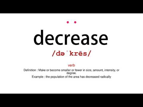 How to pronounce decrease - Vocab Today